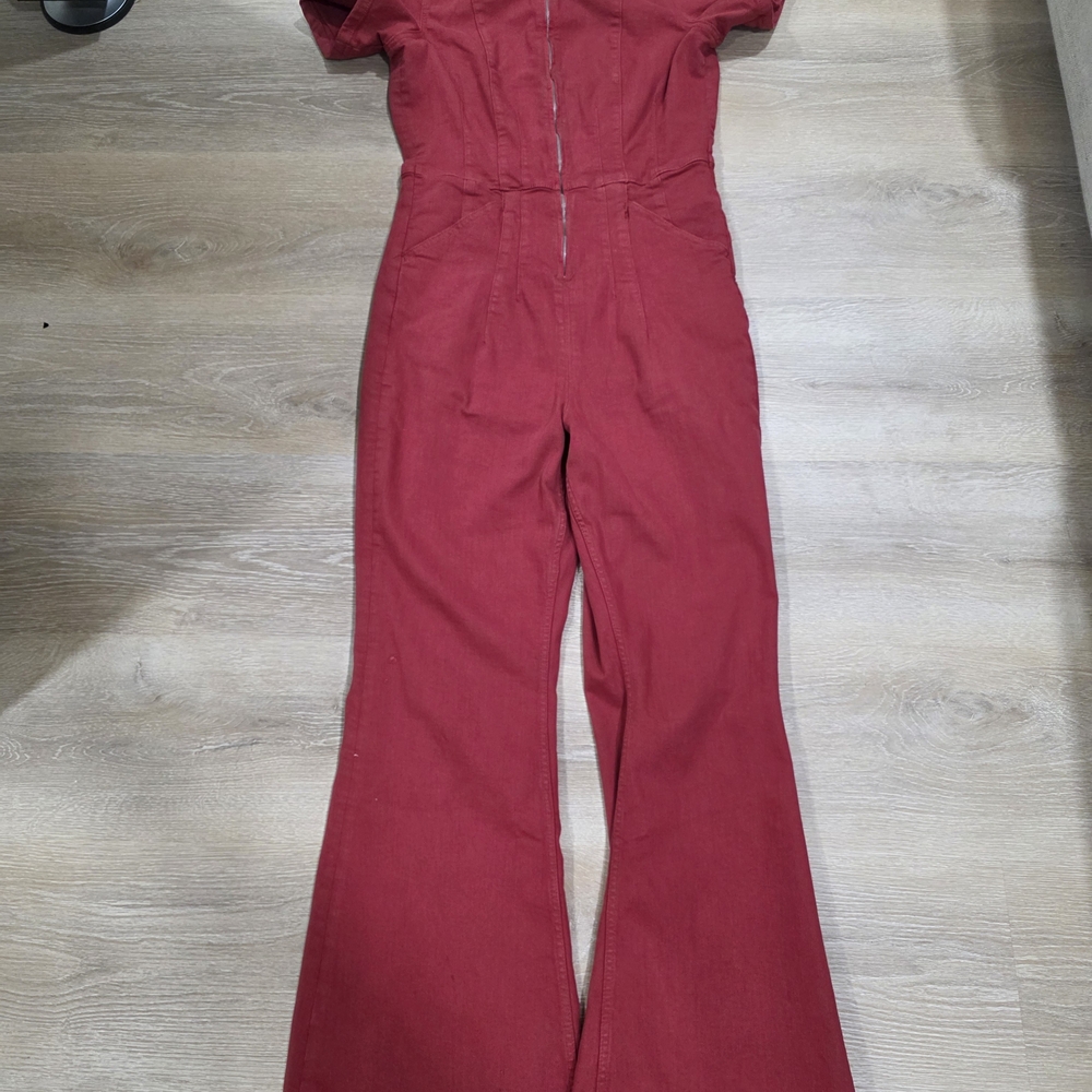 Women's Red Jumpsuit